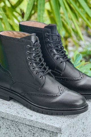 Boots en cuir Damian - Noir - Teddy Clark