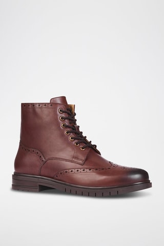 Boots en cuir Rhys - Marron - Teddy Clark
