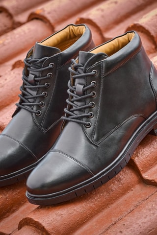 Boots en cuir Jacob - Noir - Teddy Clark