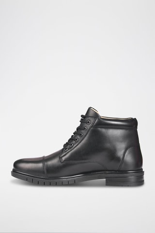 Boots en cuir Jacob - Noir - Teddy Clark