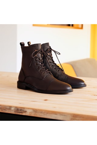 Boots en cuir James Marron - Leonarr x Swan