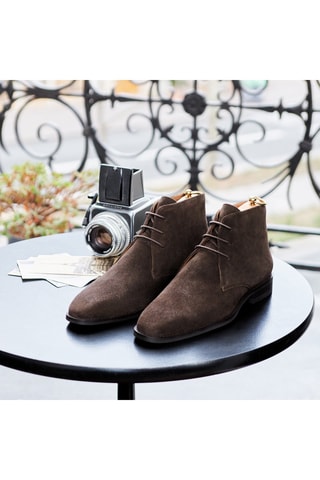 Boots en nubuck Dickens Marron - Guillemets