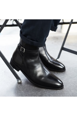 Boots en cuir Philippe Noir - McFinlay