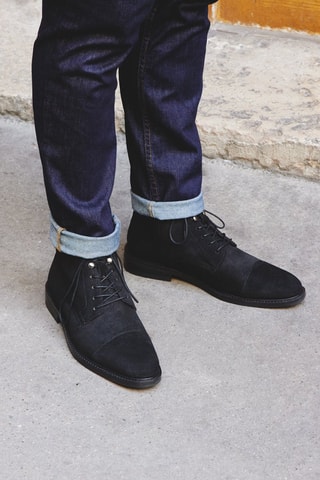 Boots en nubuck Elwin Noir - McFinlay