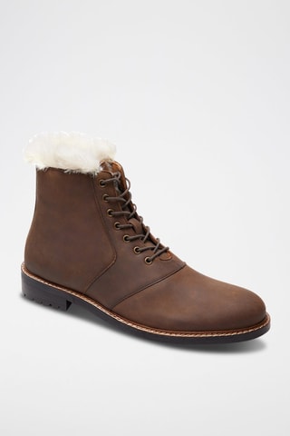 Boots fourrées Joey en cuir Marron - McFinlay