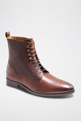 Boots en cuir Henry Marron - McFinlay
