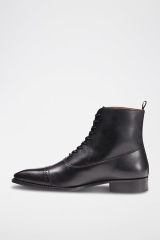 Boots en cuir Duras Noir - Guillemets