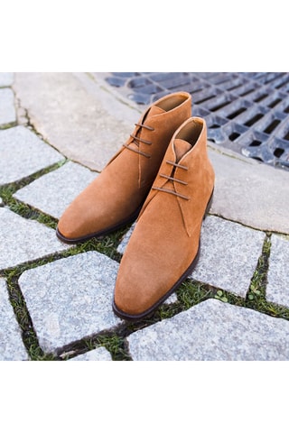 Boots en nubuck Dickens  Camel - Guillemets