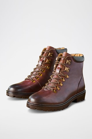 Boots en cuir Oliver - Marron - Teddy Clark