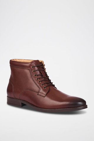 Boots en cuir David - Marron - Teddy Clark