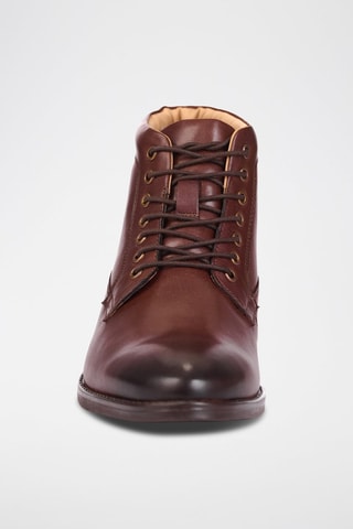 Boots en cuir David - Marron - Teddy Clark
