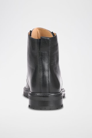 Boots en cuir Leo - Noir - Teddy Clark