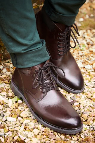 Boots en cuir Fabio - Marron - Marco Bonelli