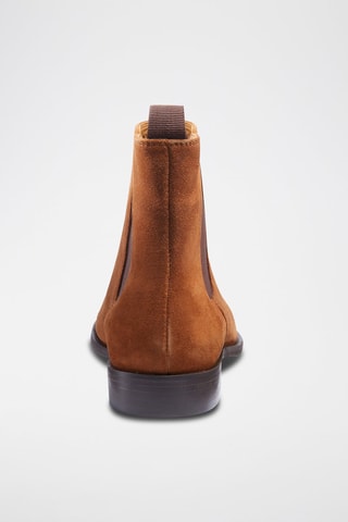 Bottines Chelsea en nubuck Louis - Camel - La Maison du Chausseur