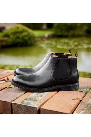 Bottines Chelsea en cuir Angelo - Noir - Marco Bonelli