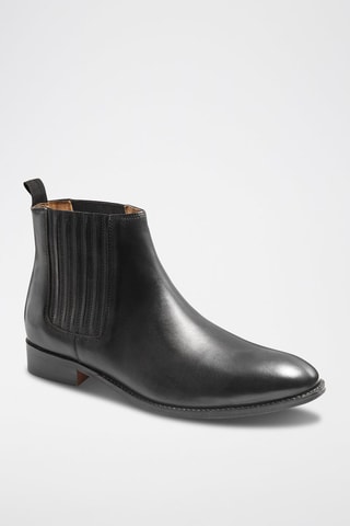 Bottines Chelsea en cuir Jack Noir - McFinlay
