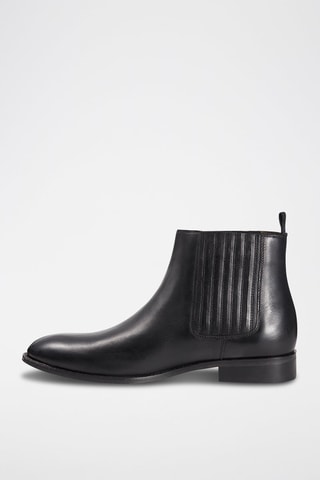 Bottines Chelsea en cuir Jack Noir - McFinlay