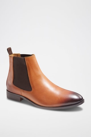 Bottines Chelsea en cuir Conor Camel - McFinlay