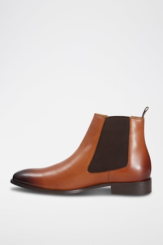 Bottines Chelsea en cuir Conor Camel - McFinlay