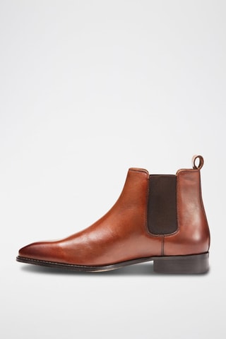 Bottines Chelsea en cuir Balzac Cognac - Guillemets