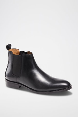 Bottines Chelsea en cuir Nicolas Noir - McFinlay