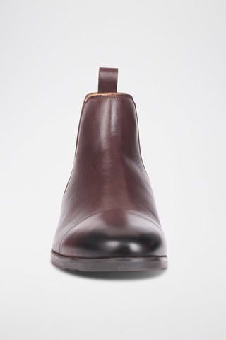 Bottines Chelsea en cuir Sébastien - Marron foncé - Eric Bonchamps