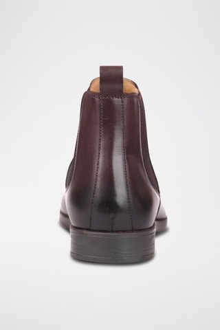 Bottines Chelsea en cuir Sébastien - Marron foncé - Eric Bonchamps