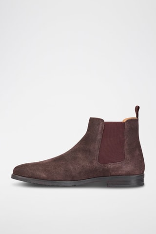 Bottines Chelsea en nubuck Thierry - Marron - Eric Bonchamps