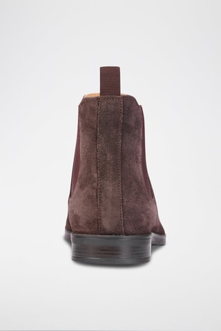 Bottines Chelsea en nubuck Thierry - Marron - Eric Bonchamps