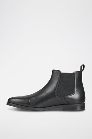 Bottines Chelsea en cuir Sébastien - Noir - Eric Bonchamps