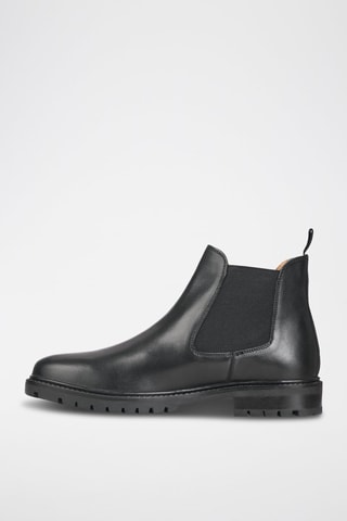 Bottines Chelsea en cuir Liam - Noir - Teddy Clark
