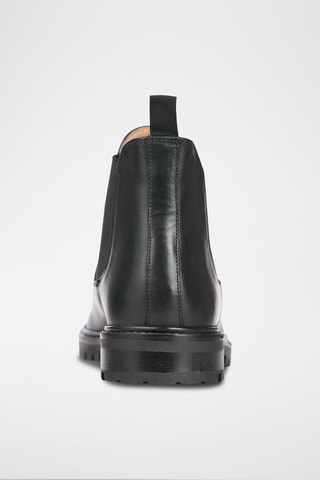 Bottines Chelsea en cuir Liam - Noir - Teddy Clark