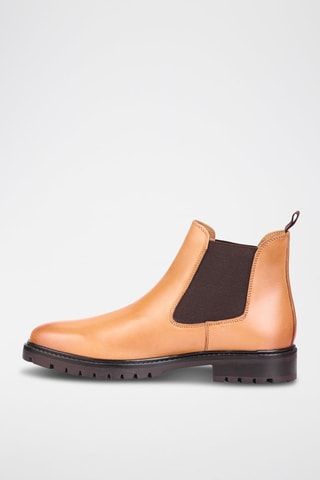 Bottines Chelsea en cuir Liam - Marron - Teddy Clark