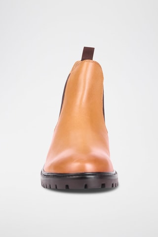 Bottines Chelsea en cuir Liam - Marron - Teddy Clark