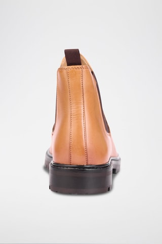 Bottines Chelsea en cuir Liam - Marron - Teddy Clark