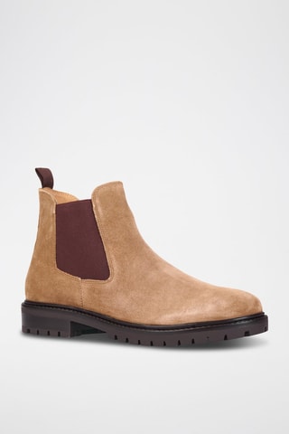 Bottines Chelsea en nubuck Liam - Camel - Teddy Clark
