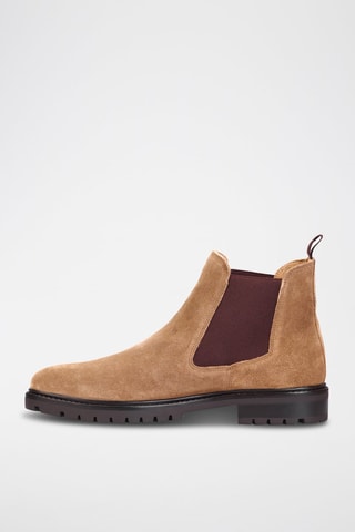 Bottines Chelsea en nubuck Liam - Camel - Teddy Clark
