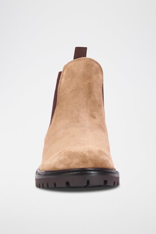 Bottines Chelsea en nubuck Liam - Camel - Teddy Clark