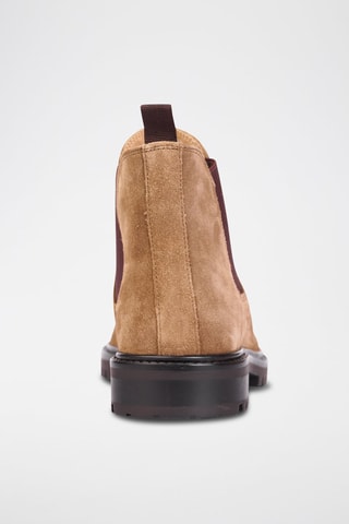 Bottines Chelsea en nubuck Liam - Camel - Teddy Clark