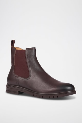Bottines Chelsea en cuir Noah - Marron - Teddy Clark