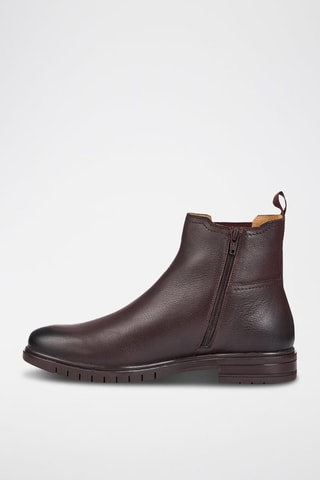 Bottines Chelsea en cuir Noah - Marron - Teddy Clark