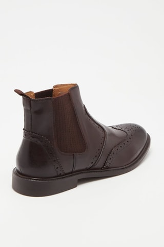 Bottines Chelsea en cuir Mattia - Marron foncé - Marco Bonelli