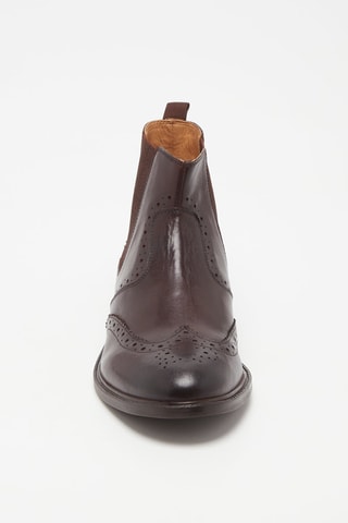 Bottines Chelsea en cuir Mattia - Marron foncé - Marco Bonelli