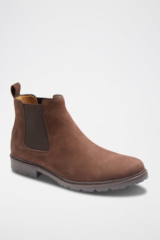 Bottines Chelsea en nubuck Marron - McFinlay