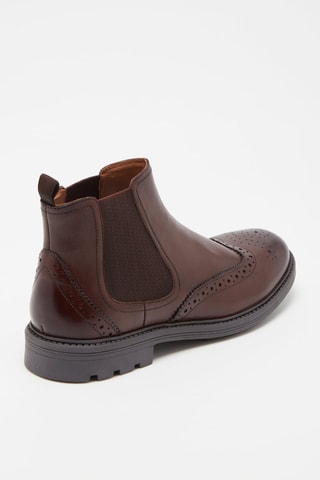 Bottines Chelsea en cuir Lissandro - Marron - Marco Bonelli