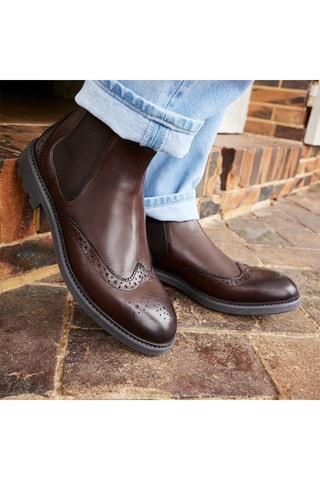 Bottines Chelsea en cuir Lissandro - Marron - Marco Bonelli