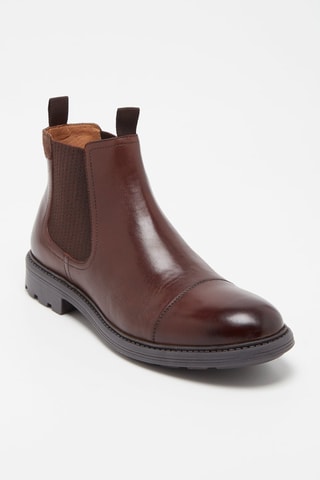 Bottines Chelsea en cuir Leonardo - Marron - Marco Bonelli
