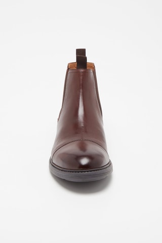 Bottines Chelsea en cuir Leonardo - Marron - Marco Bonelli