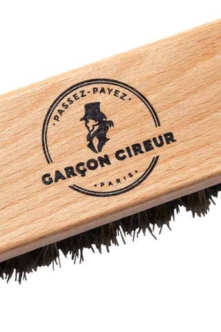 2 brosses à reluire en bois - Garçon Cireur