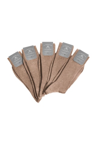 5 paires de chaussettes Semainier - Taupe - La Maison du Chausseur